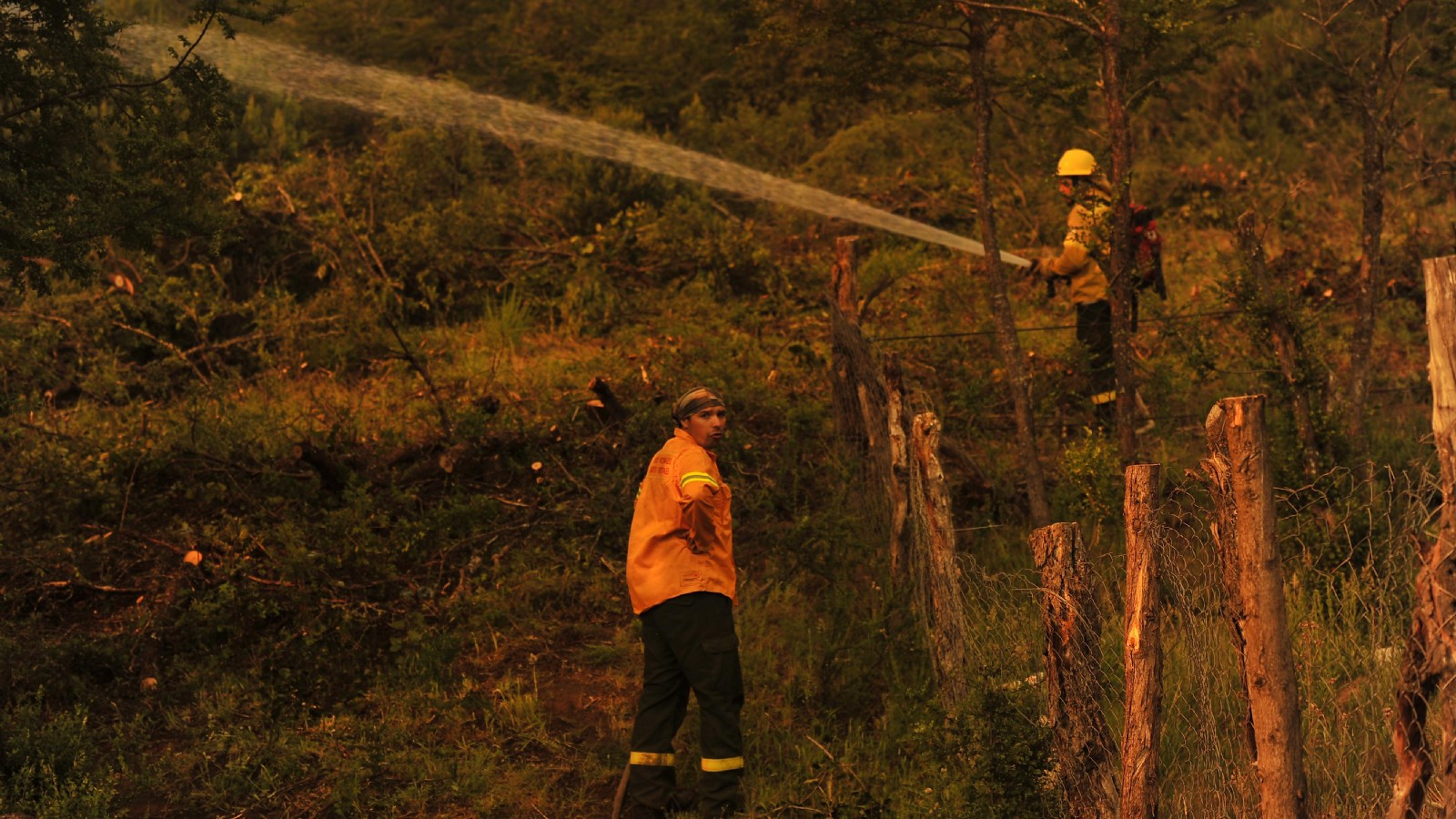 Brigadistas siguen combatiendo el fuego en Río Negro
